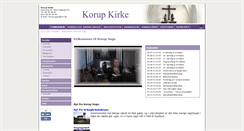 Desktop Screenshot of korupkirke.dk