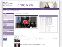 Tablet Screenshot of korupkirke.dk